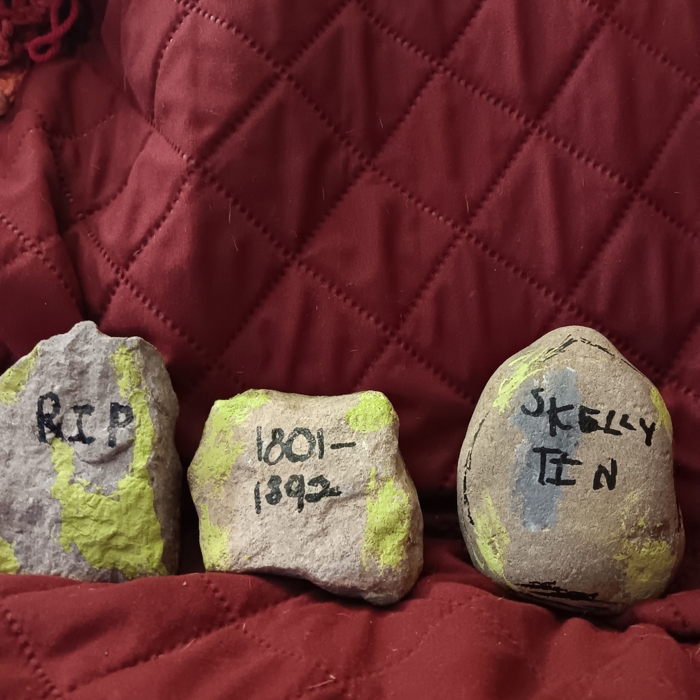 Grave Stone Painted Rocks!